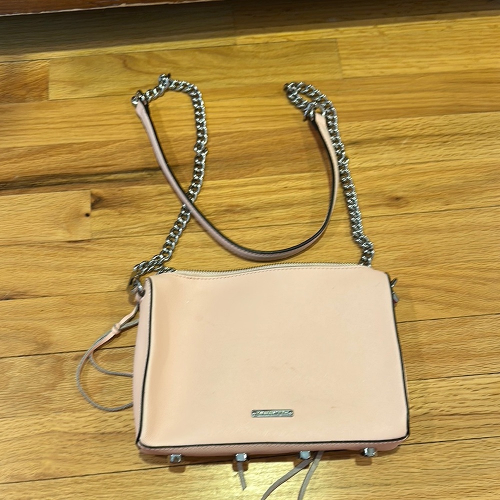Rebecca Minkoff Pink Crossbody Bag with Chain Strap
